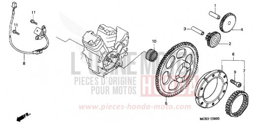 PULSE GENERATOR/ STARTING CLUTCH XL650VY de 2000